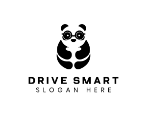 Panda Smart Eyeglasses logo design