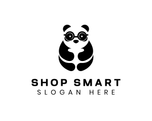 Panda Smart Eyeglasses logo design