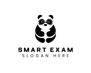 Panda Smart Eyeglasses logo design