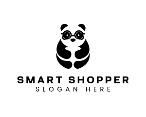 Panda Smart Eyeglasses logo design