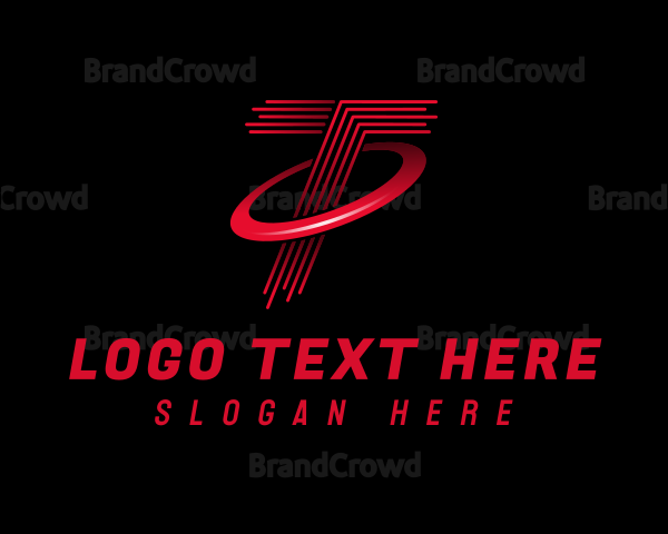 Gradient Orbit Brand Letter T Logo
