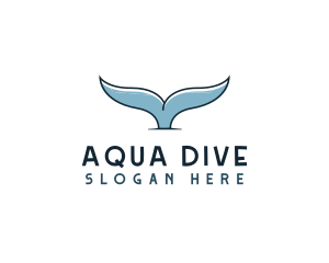 Diving - Whale Aquarium Wildlife logo design