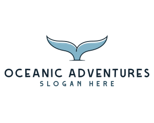 Whale Aquarium Wildlife  logo design