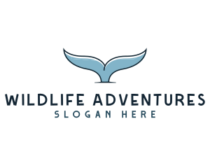 Whale Aquarium Wildlife  logo design