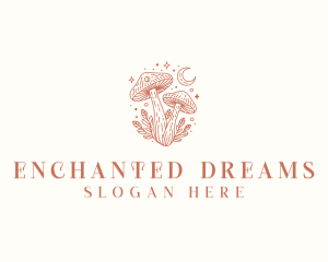 Fairytale - Shrooms Mushroom Plant logo design