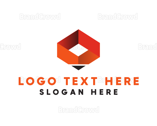 Pencil Box Letter O Logo