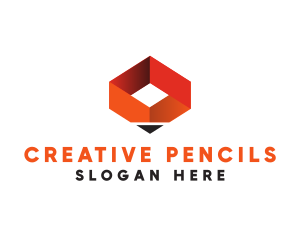 Pencil Box Letter O logo design