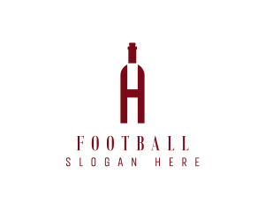 Vineyard - Red Wine Letter H logo design