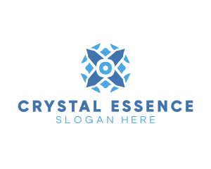 Crystal Diamond Gem logo design