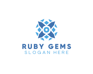 Crystal Diamond Gem logo design