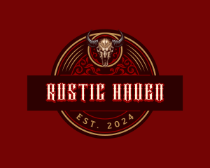 Bison Ranch Horn logo design