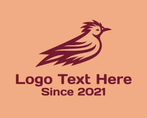 Forest Animal - Aviary Lapwing Bird logo design