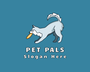 Husky Pet Dog logo design