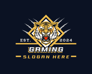 Wild Tiger Scratch Gaming logo design