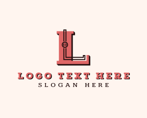 Draftsman - Industrial Firm Letter L logo design