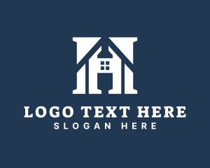 Loft - House Broker Letter H logo design