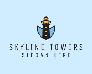 Lighthouse Tower Building logo design