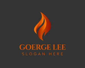 Thermal - Orange Fire Blaze logo design