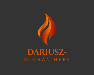 Symbol - Orange Fire Blaze logo design