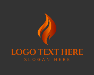 Ignite - Orange Fire Blaze logo design