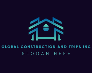 Roof Repair Construction logo design