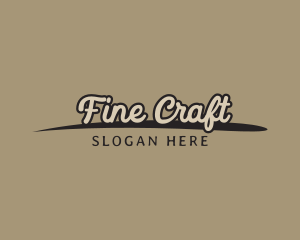 Fancy Rustic Cursive logo design