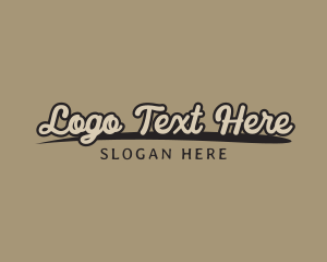 Fancy Rustic Cursive Logo