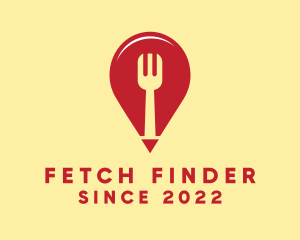 Food Restaurant Location Finder logo design