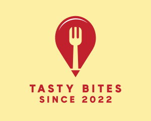 Place - Food Restaurant Location Finder logo design