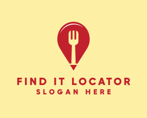 Food Restaurant Location Finder logo design