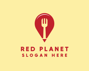 Food Restaurant Location Finder logo design