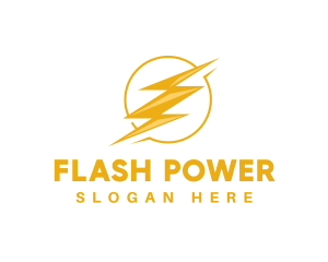 Electric Power Lightning logo design