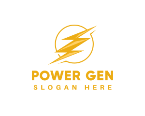 Electric Power Lightning logo design