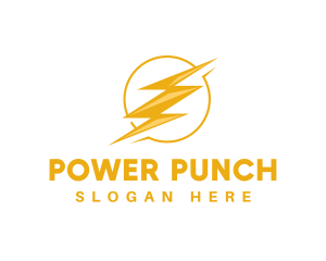 Electric Power Lightning logo design