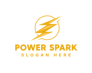 Electric Power Lightning logo design