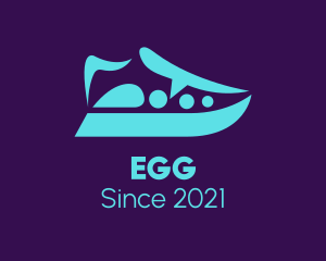Shoe Cleaning - Neon Sneaker Footwear logo design