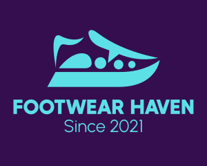 Neon Sneaker Footwear logo design
