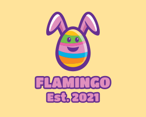 Celebration - Colorful Easter Bunny Egg logo design