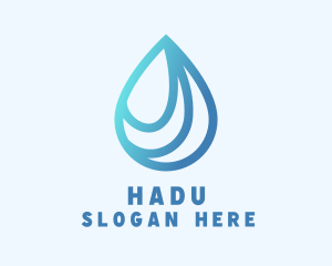 Water Droplet Fluid Logo