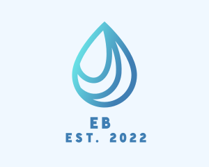 Oil - Water Droplet Fluid logo design