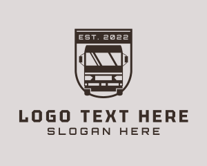 Delivery - Brown Truck Transport logo design