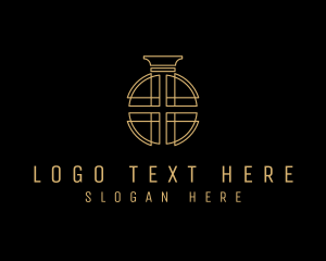 Boutique - Golden Luxury Perfume logo design