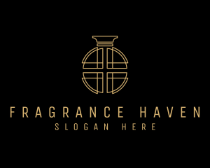 Golden Luxury Perfume logo design