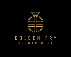 Golden Luxury Perfume logo design