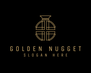 Golden Luxury Perfume logo design