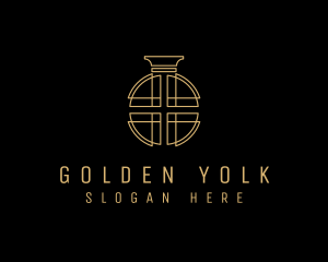 Golden Luxury Perfume logo design