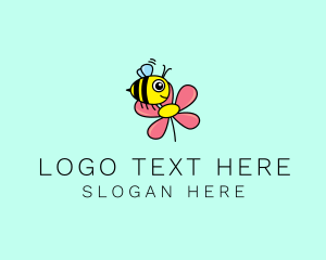 Character - Flower Bee Daycare logo design