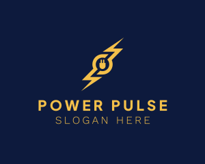 Wattage - Plug Lightning Energy logo design