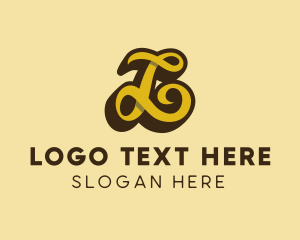3d - Elegant Cursive Letter L logo design