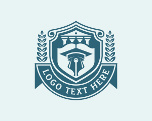 Toga Hat - Academic Learning School logo design